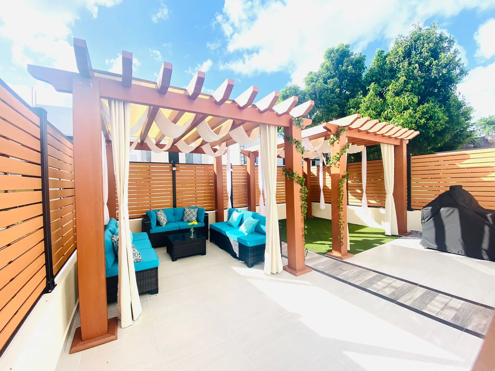 Wood-Plastic Composite Pergolas