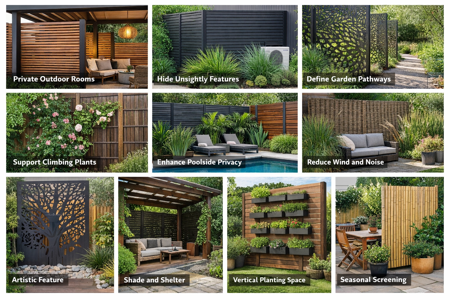 10 Creative Uses for Screening in Your Garden