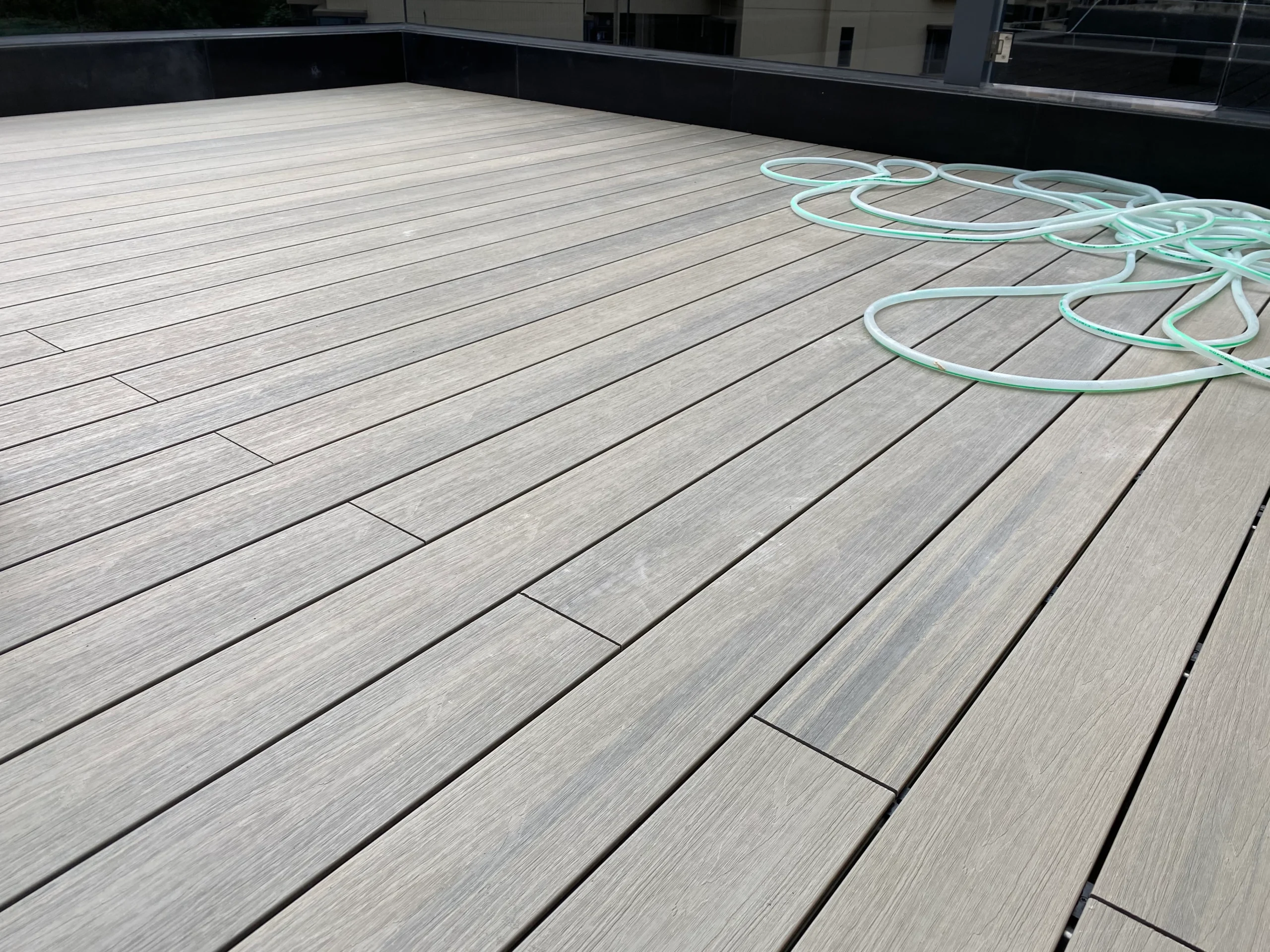 grey composite decking